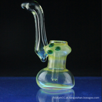 Glass Fumed Sherlock estilo Bubbler de fumo com fumante (ES-HP-063)